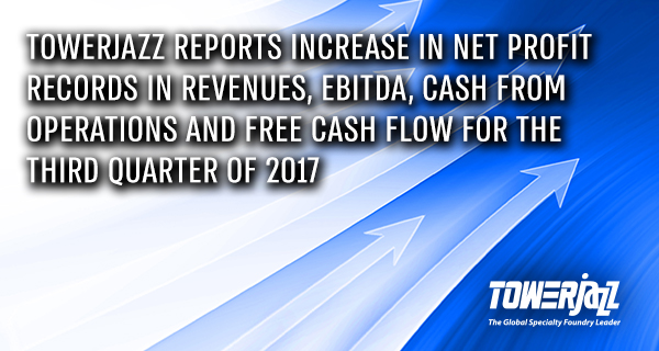 TowerJazz Q3 Financial Results 2017